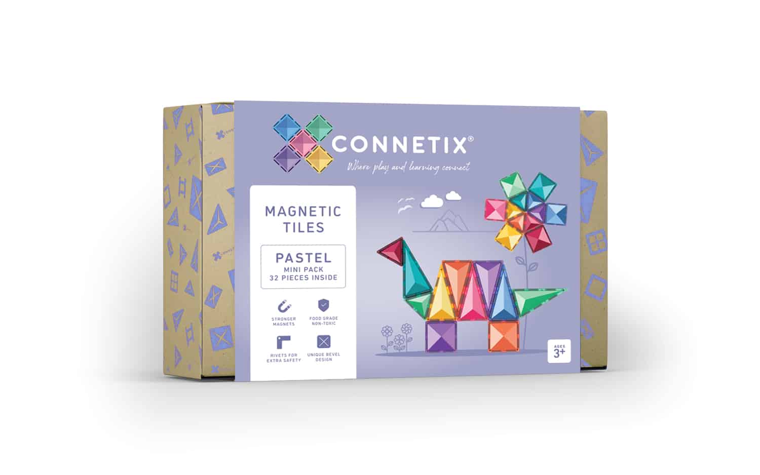 Connetix Tiles – Pastel Mini set (32 kom)