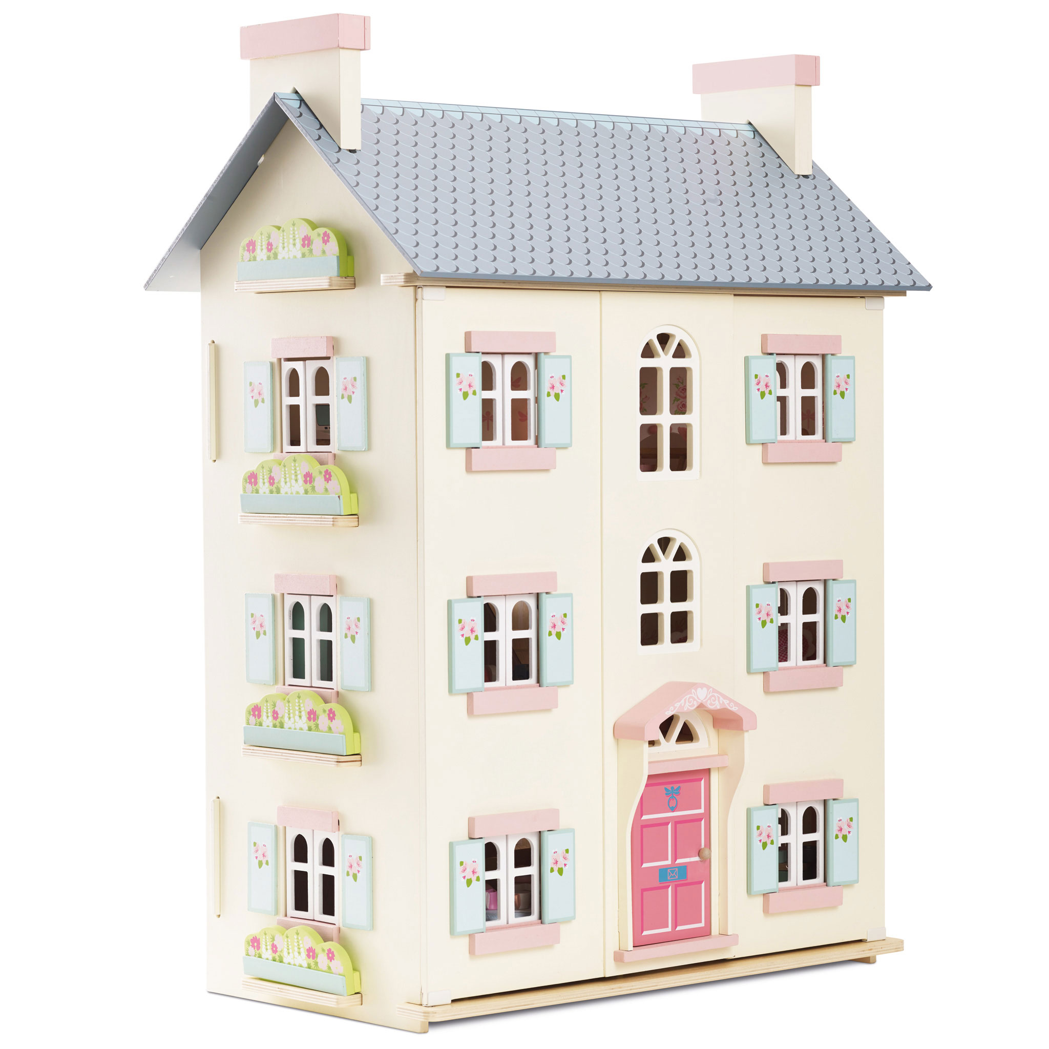 H150-cherry-tree-hall-blue-pink-dolls-house Le Toy Van Kućica za lutke Cherry Tree Hall - Image 1