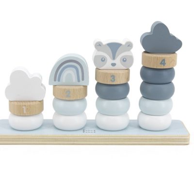 Label Label Drvena didaktička slagalica sa obručima - Blue