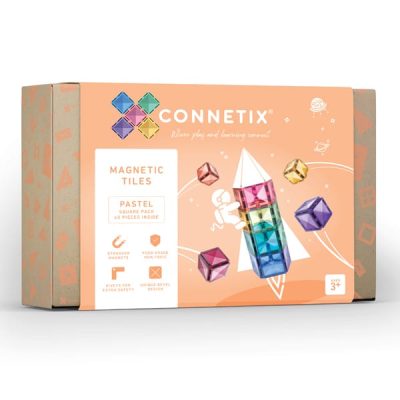 Connetix Tiles - Pastel Square set (40 kom)