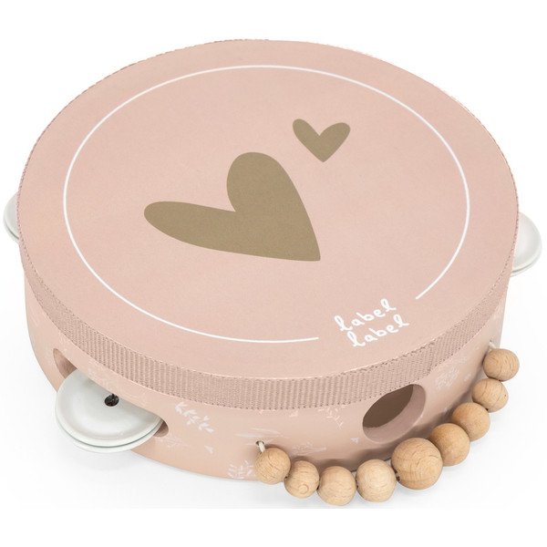 Label Label Drveni tamburin - Pink - Image 3