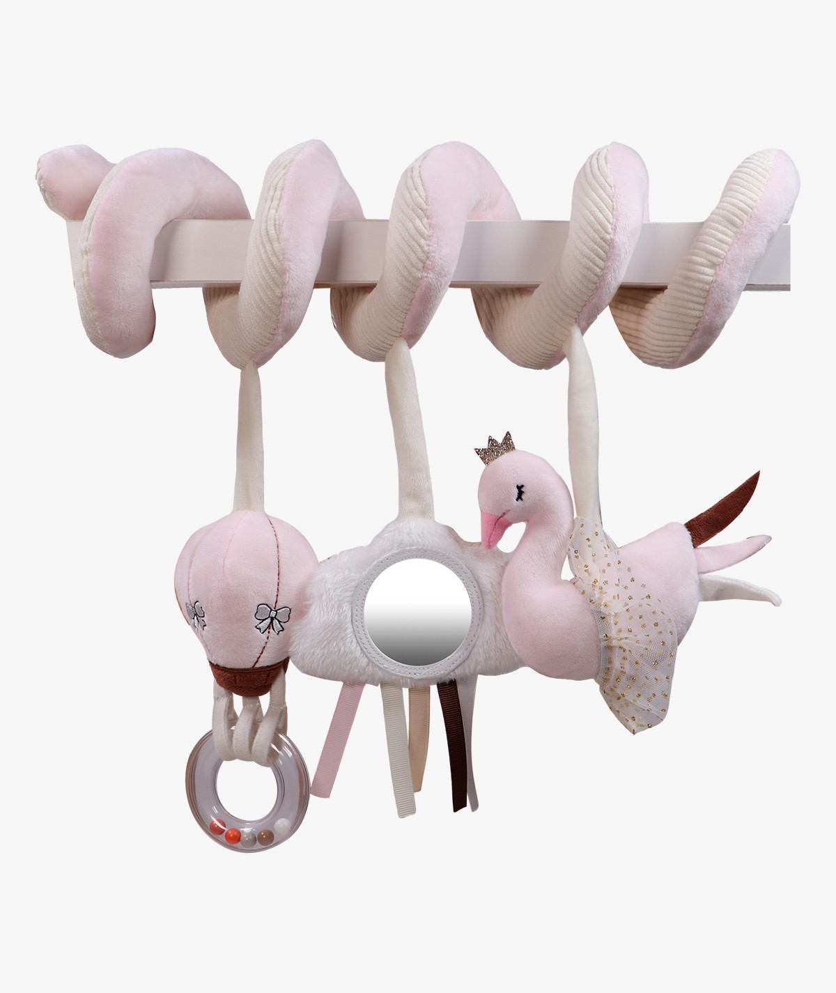 swan-ivy-activity-spiral Tryco Platnena Spiralna Igračka - Labud Ivy