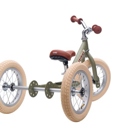 Trybike Tricikl i balans bicikl – Steel Vintage Green Matt
