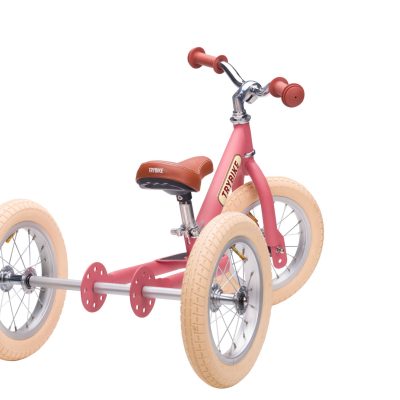 Trybike Tricikl i balans bicikl – Steel Vintage Pink Matt