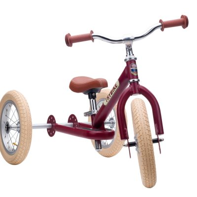 Trybike Tricikl i balans bicikl – Steel Vintage Red Matt
