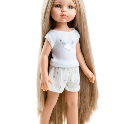 Paola Reina lutka - Carla duga kosa, Amiga Pyjama 32cm