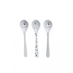 Done by Deer Set od 3 kašikice - Happy dots Grey