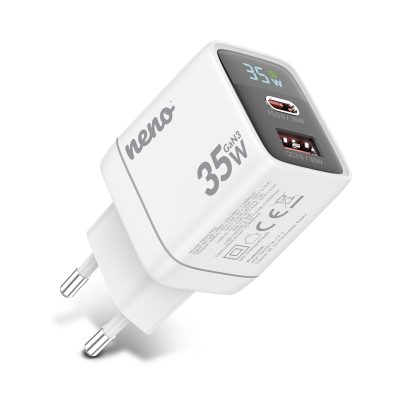 Neno NC1 – Brzi punjač GaN3 35W (USB-C + USB-A)