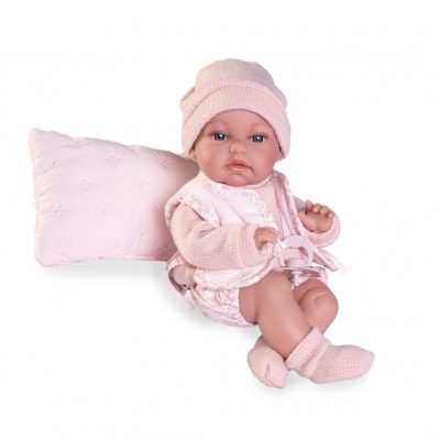 Antonio Juan fleksibilna lutka beba TONETA s jastučićem 34 cm
