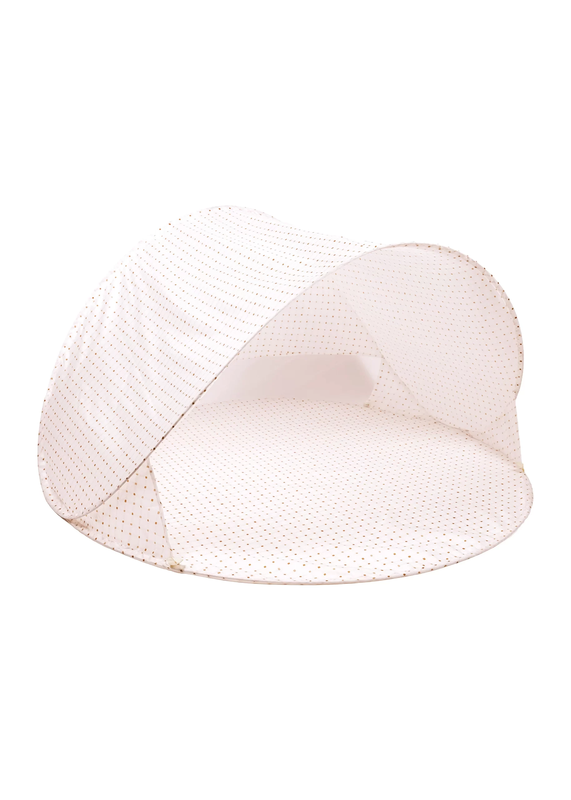 MRE1364-os1 Zaštitni šator za bebe i djecu UV 50+ Organic Squares (⌀145×80cm) - Image 1