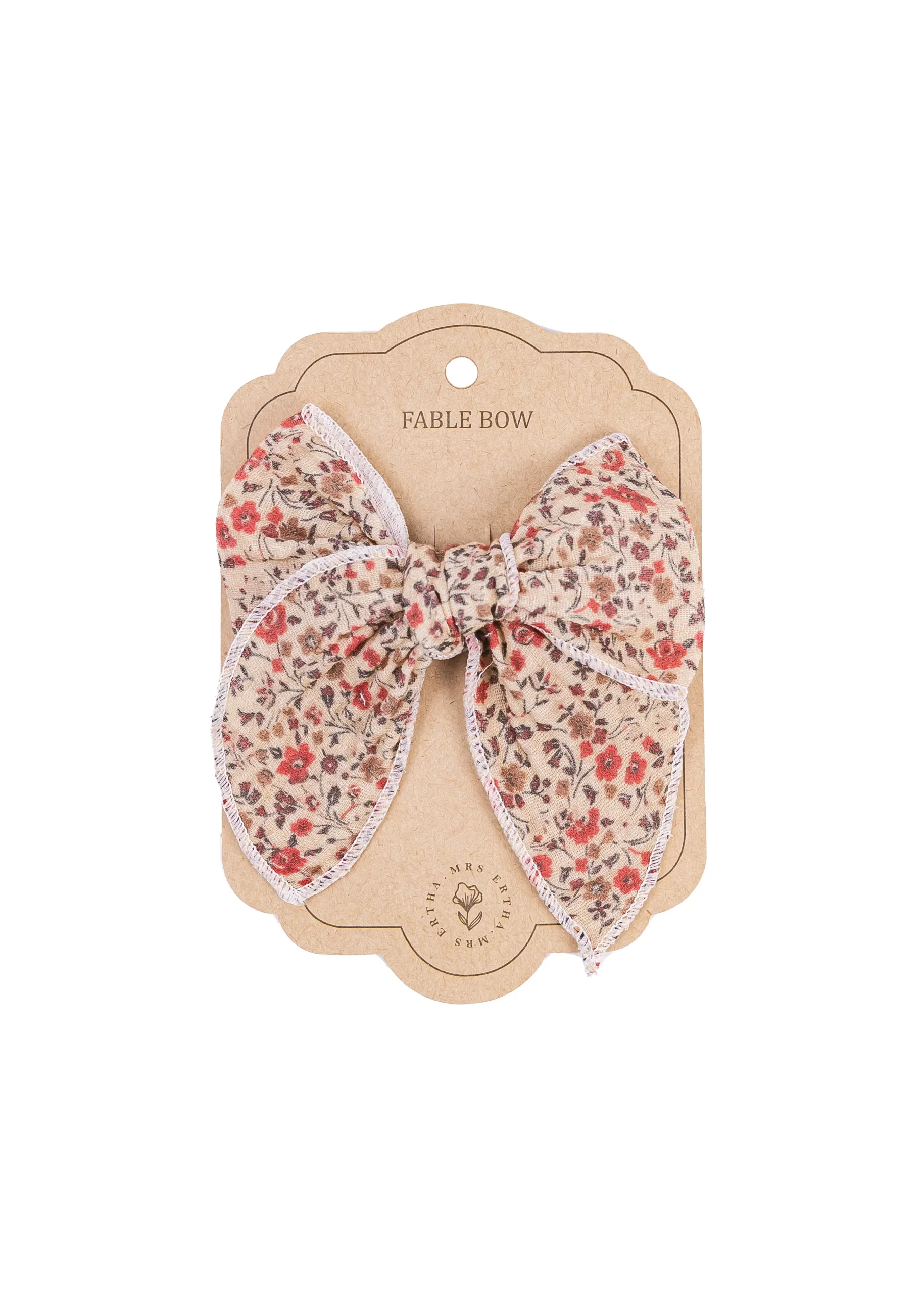 MRE1376-mg1 Mrs Ertha Scrunchies ukrasna gumica sa mašnom – Magic Garden - Image 1