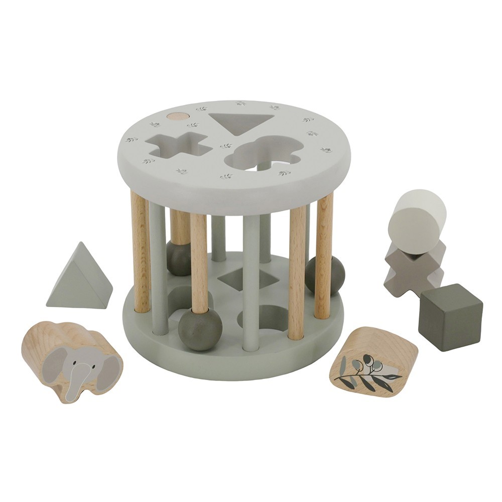 label-label-shape-sorting-wheel-nougat Label Label točak za sortiranje oblika - Olive Green - Image 1