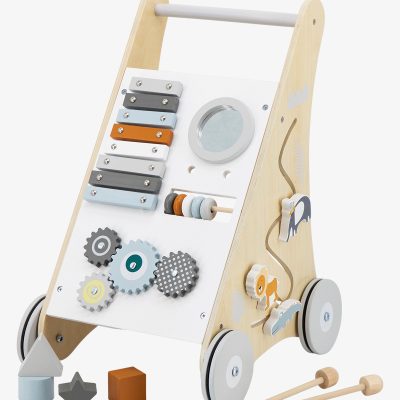 Tryco Drvena aktivnosna guralica sa Montessori tablom - White