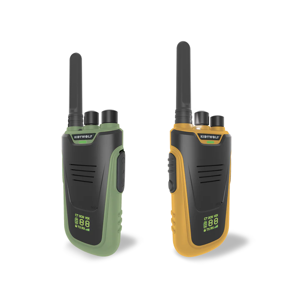 KIDYTALK-GO-01 Kidywolf KIDYTALK Walkie-talkie za djecu (6 km domet) - Green Orange - Image 1