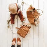 Elodie kožna torba za previjanje Chestnut Leather - Platinum proizvod - Image 8