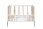 Troll Nursery dječiji krevetić i zaštitna ogradica Lukas Duo 120x60cm - White/wax - Image 3