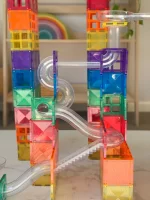 Connetix Tiles - Rainbow Ball Run set (92 kom) - Image 7