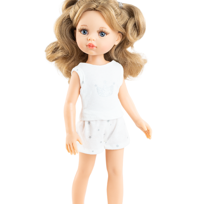 Paola Reina lutka - Carla kovrdžava kosa, Amiga Pyjama 32cm