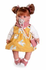 Antonio Juan lutka BENI sa torbicom i haljinom s uzorkom ptica 42cm - Image 3