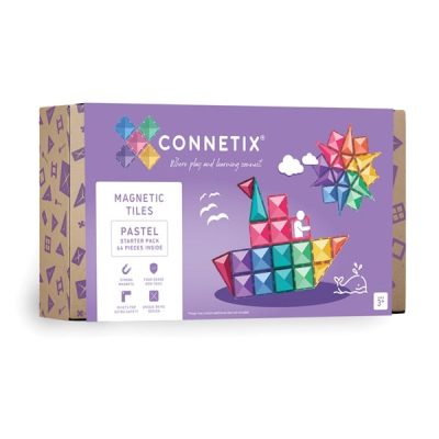 Connetix Tiles – Pastel Starter set (64 kom)