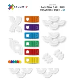 Connetix Tiles - Rainbow Ball Run Expansion set (66 kom) - Image 7