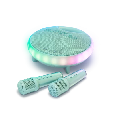 Kidywolf KIDYKARAOKE - Prenosni Karaoke set s 2 mikrofona - Green