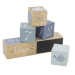 Label Label Drvene Milestone Kockice – Blue