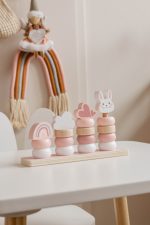 Label Label Drvena didaktička slagalica sa obručima - Pink - Image 8