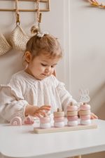 Label Label Drvena didaktička slagalica sa obručima - Pink - Image 6