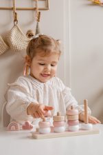 Label Label Drvena didaktička slagalica sa obručima - Pink - Image 5