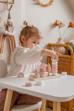 Label Label Drvena didaktička slagalica sa obručima - Pink - Image 2