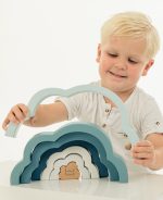 Label Label Drvena igračka duga - Blue - Image 4