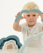 Label Label Drvena igračka duga - Blue - Image 5