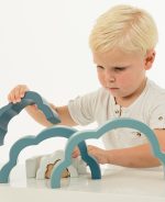 Label Label Drvena igračka duga - Blue - Image 6