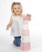 Label Label Drvene kocke za slaganje piramide sa brojevima - Pink - Image 3