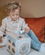 Label Label Drvena aktivnosna kocka - Blue - Image 3