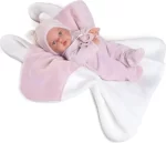 Antonio Juan lutka Petit s dekicom i motivom lisice 27 cm