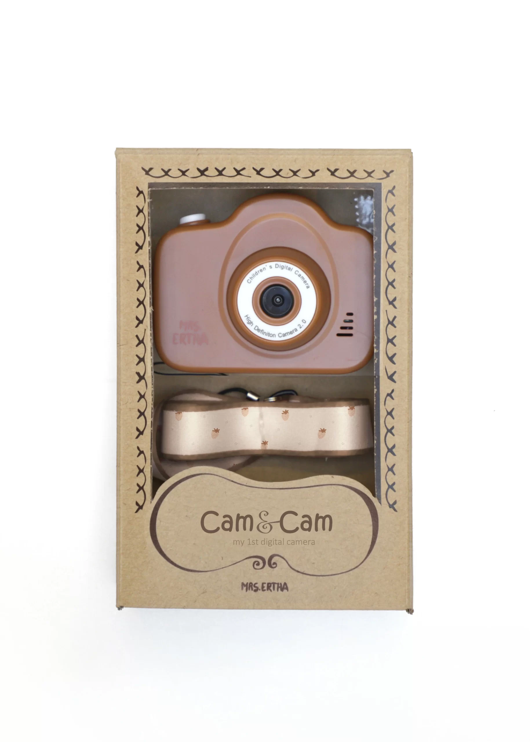 MRE1209-smr1 Mrs Ertha Cam Cam v25 - Moj Prvi Fotoaparat - Strawberries Mood Rusted - Image 1