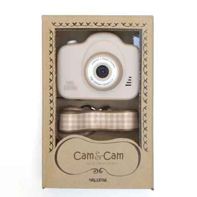 Mrs Ertha Cam Cam v25 - Moj Prvi Fotoaparat - Soft Squares Ivory