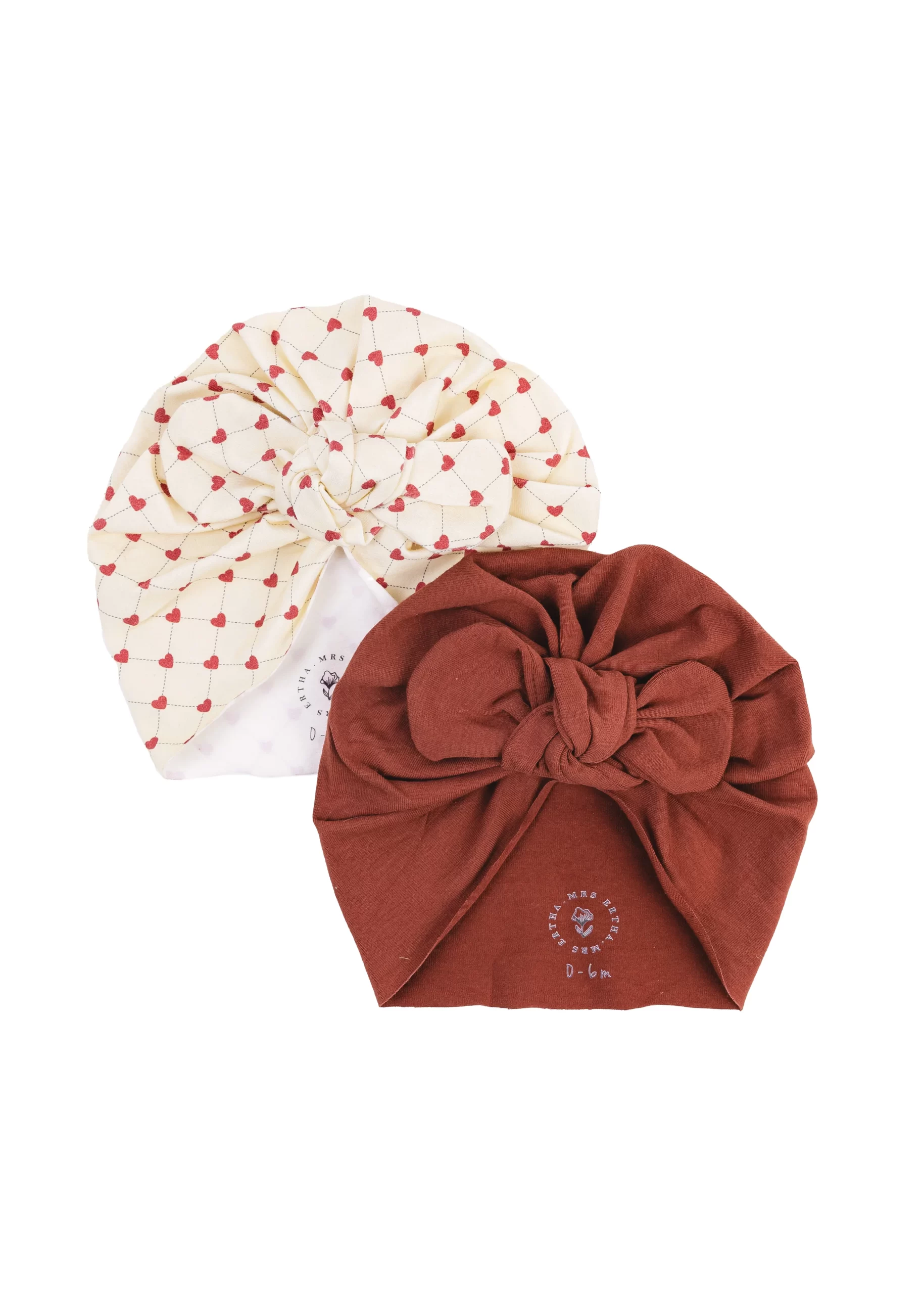 MRE1372-lr1 Mrs Ertha Twiny turban set (2kom) – Lovely Roots - Image 1