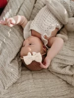 Mrs Ertha Traka za kosu s mašnom - Unique dots - Image 2