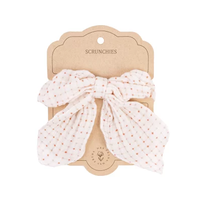 Mrs Ertha Scrunchies ukrasna gumica sa mašnom – Organic Squares