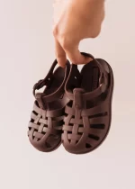 Mrs Ertha Ljetne silikonske sandale - Choco - Image 2