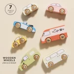 Le Toy Van Set drvenih autića - Vintage - Image 2