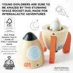 Le Toy Van Drveni set raketa – Svemirska misija - Image 5