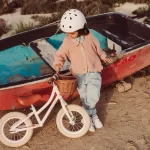 Banwood Balans Bicikl First Go Vintage - Pink + Pletena korpica - Image 3