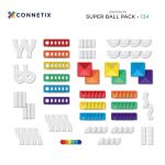 Connetix Tiles – Rainbow Super Ball Run set (134 kom) - Limitirano izdanje - Image 5