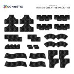 Connetix Tiles – Creative Roads set (48 kom) +GRATIS Roads Rampe i raskrsnice (16 kom) - Image 13