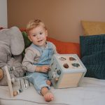 Label Label Drvena aktivnosna kocka - Olive Green - Image 2