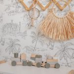 Label Label Drveni didaktički vozić za slaganje - Olive Green - Image 2